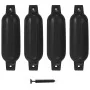 Parachoques para barco 4 unidades PVC negro 41x11,5 cm de , Atracada y anclaje - Ref: Foro24-92380, Precio: 47,58 €, Descuent...