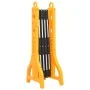 Barrera de tráfico plegable amarillo y negro 250x38x96 cm de , Señales de carretera y tráfico - Ref: Foro24-150988, Precio: 1...