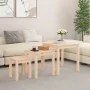 Mesas apilables 3 unidades madera maciza de pino de , Mesas auxiliares - Ref: Foro24-824973, Precio: 76,45 €, Descuento: %