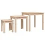 Mesas apilables 3 unidades madera maciza de pino de , Mesas auxiliares - Ref: Foro24-824973, Precio: 76,45 €, Descuento: %
