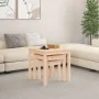 Mesas apilables 3 unidades madera maciza de pino de , Mesas auxiliares - Ref: Foro24-824973, Precio: 76,45 €, Descuento: %