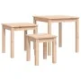 Mesas apilables 3 unidades madera maciza de pino de , Mesas auxiliares - Ref: Foro24-824973, Precio: 76,45 €, Descuento: %