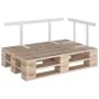 Respaldo para sofá de palets 110 cm hierro blanco de , Accesorios para muebles de jardín - Ref: Foro24-315792, Precio: 49,15 ...