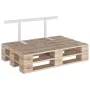 Respaldo para sofá de palets 110 cm hierro blanco de , Accesorios para muebles de jardín - Ref: Foro24-315792, Precio: 49,15 ...