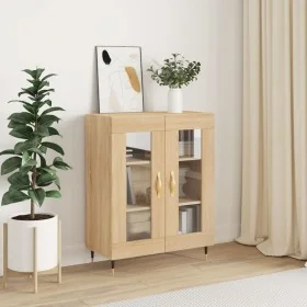 Aparador de madera de ingeniería roble Sonoma 69,5x34x90 cm de , Aparadores - Ref: Foro24-827767, Precio: 89,44 €, Descuento: %