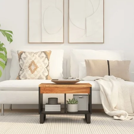 Mesa de centro de madera maciza de acacia 55x50x40 cm de , Mesas de centro - Ref: Foro24-352878, Precio: 70,62 €, Descuento: %