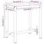 Estructura banco de trabajo metal negro y rojo mate 70x50x79cm by , Table legs - Ref: Foro24-151449, Price: 75,33 €, Discount: %