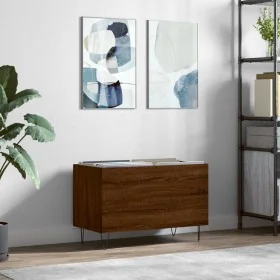 Mueble discos madera contrachapada roble marrón 74,5x38x48 cm de , Almacenamiento para CD y DVD - Ref: Foro24-831731, Precio:...