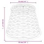 Pantalla para lámpara mimbre blanco Ø15x12 cm de , Pantallas para lámparas - Ref: Foro24-364380, Precio: 13,81 €, Descuento: %