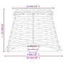 Pantalla para lámpara mimbre blanco Ø15x12 cm de , Pantallas para lámparas - Ref: Foro24-364380, Precio: 13,81 €, Descuento: %