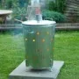 Nature Incinerador de jardín redondo de acero galvanizado 46x72 cm de , Accesorios de jardinería - Ref: Foro24-407109, Precio...