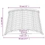 Pantalla para lámpara mimbre marrón Ø45x28 cm de , Pantallas para lámparas - Ref: Foro24-364394, Precio: 58,61 €, Descuento: %