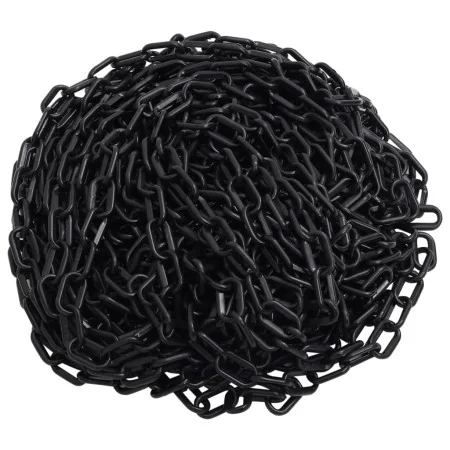 Cadena de advertencia plástico negro 100 m Ø8 mm de , Señales de seguridad - Ref: Foro24-150934, Precio: 118,33 €, Descuento: %