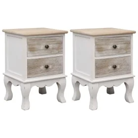 Mesitas de noche 2 unidades madera de Paulownia 35x30x50 cm by , Nightstands - Ref: Foro24-284065, Price: 180,30 €, Discount: %