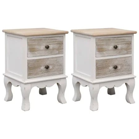 Mesitas de noche 2 unidades madera de Paulownia 35x30x50 cm de , Mesitas de noche - Ref: Foro24-284065, Precio: 180,30 €, Des...