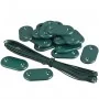 Nature Set de fijación de valla de jardín 27 piezas verde by , Accessories for gates and fences - Ref: Foro24-419792, Price: ...