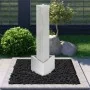 Fuente de jardín de acero inoxidable plateado 37,7x32,6x110 cm de , Fuentes y cascadas - Ref: Foro24-48094, Precio: 526,29 €,...