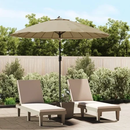 Sombrilla de jardín con palo de aluminio taupe 270 cm von , Sonnenschirme - Ref: Foro24-47307, Preis: 79,99 €, Rabatt: %
