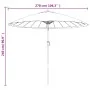 Sombrilla de jardín con palo de aluminio taupe 270 cm von , Sonnenschirme - Ref: Foro24-47307, Preis: 79,99 €, Rabatt: %