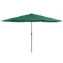 Sombrilla de jardín con palo de metal verde 390 cm de , Sombrillas - Ref: Foro24-47379, Precio: 80,05 €, Descuento: %