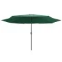 Sombrilla de jardín con palo de metal verde 390 cm de , Sombrillas - Ref: Foro24-47379, Precio: 80,05 €, Descuento: %
