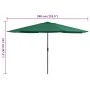 Sombrilla de jardín con palo de metal verde 390 cm de , Sombrillas - Ref: Foro24-47379, Precio: 80,05 €, Descuento: %