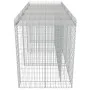Muro de gaviones para contenedor de basura acero 270x100x130 cm de , Soportes para contenedores de residuos - Ref: Foro24-143...