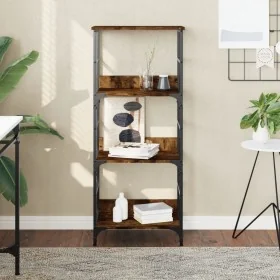 Estantería de madera ingeniería roble ahumado 50x33x117,5 cm by , Bookcases and shelves - Ref: Foro24-835271, Price: 52,93 €,...