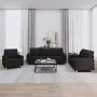 Juego de sofás con cojines 3 piezas tela negro by , Sofas - Ref: Foro24-3201262, Price: 635,73 €, Discount: %