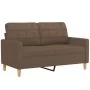 Juego de sofás con cojines 3 piezas tela marrón by , Sofas - Ref: Foro24-3201333, Price: 530,02 €, Discount: %