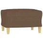 Juego de sofás con cojines 3 piezas tela marrón by , Sofas - Ref: Foro24-3201333, Price: 530,02 €, Discount: %