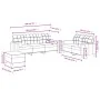 Juego de sofás con cojines 3 piezas tela marrón by , Sofas - Ref: Foro24-3201333, Price: 530,02 €, Discount: %