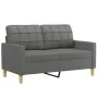 Juego de sofás con cojines 3 piezas tela gris oscuro by , Sofas - Ref: Foro24-3201331, Price: 579,30 €, Discount: %