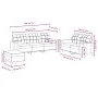 Juego de sofás con cojines 3 piezas tela gris oscuro by , Sofas - Ref: Foro24-3201331, Price: 579,30 €, Discount: %