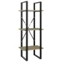 Estantería de 3 niveles contrachapada roble Sonoma 40x30x105 cm de , Librerías y estanterías - Ref: Foro24-806490, Precio: 49...