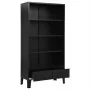Estantería industrial de acero negra 90x40x180 cm de , Librerías y estanterías - Ref: Foro24-145360, Precio: 248,99 €, Descue...