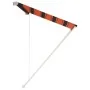 Toldo retráctil naranja y marrón 100x150 cm de , Toldos - Ref: Foro24-145893, Precio: 34,10 €, Descuento: %