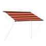Toldo retráctil naranja y marrón 100x150 cm de , Toldos - Ref: Foro24-145893, Precio: 34,10 €, Descuento: %