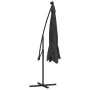 Sombrilla de jardín voladiza con luces LED negro 350 cm de , Sombrillas - Ref: Foro24-313784, Precio: 132,56 €, Descuento: %