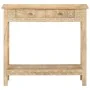 Mesa consola de madera maciza de mango 80x35x74 cm de , Mesas auxiliares - Ref: Foro24-320379, Precio: 173,94 €, Descuento: %