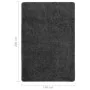 Alfombra peluda antideslizante gris oscuro 140x200 cm de , Alfombras - Ref: Foro24-340379, Precio: 70,30 €, Descuento: %