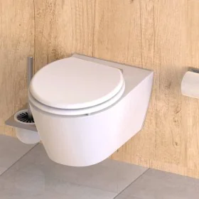 SCHÜTTE Asiento de inodoro con cierre suave SPIRIT WHITE blanco mate de , Asientos de inodoros y bidés - Ref: Foro24-438737, ...