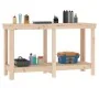 Banco de trabajo de madera maciza de pino 140x50x80 cm de , Mesas de trabajo - Ref: Foro24-822506, Precio: 121,08 €, Descuent...