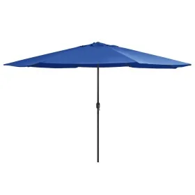 Sombrilla de jardín con palo de metal azul azure 390 cm by , Umbrellas - Ref: Foro24-47385, Price: 80,07 €, Discount: %