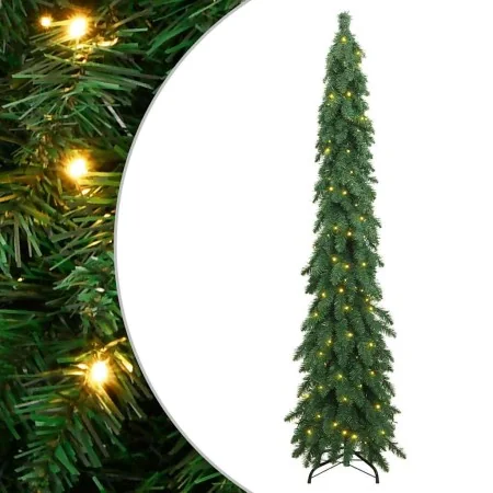 Árbol de Navidad artificial iluminado con 100 LEDs 180 cm de , Arboles de navidad - Ref: Foro24-357692, Precio: 49,61 €, Desc...