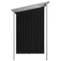 Cobertizo jardín con tejado extendido acero gris 346x121x181 cm de , Cobertizos - Ref: Foro24-144034, Precio: 473,38 €, Descu...
