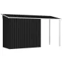 Cobertizo jardín con tejado extendido acero gris 346x121x181 cm de , Cobertizos - Ref: Foro24-144034, Precio: 473,38 €, Descu...