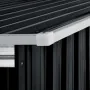 Cobertizo jardín con tejado extendido acero gris 346x121x181 cm de , Cobertizos - Ref: Foro24-144034, Precio: 473,38 €, Descu...