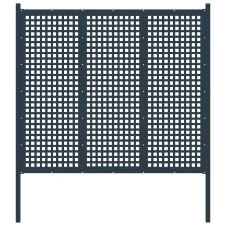 Valla de jardín de acero gris antracita 177x200 cm de , Paneles de vallas - Ref: Foro24-146406, Precio: 259,57 €, Descuento: %