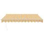 Toldo retráctil automático amarillo y blanco 3,5x2,5 m de , Toldos - Ref: Foro24-3154482, Precio: 271,71 €, Descuento: %